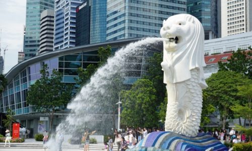 シンガポール旅行。マーライオン